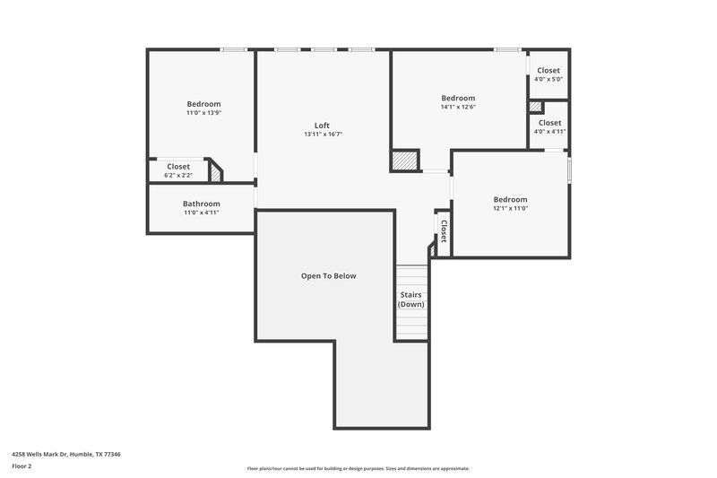 2,195/Mo, 4258 Wells Mark Drive Humble, TX 77346 Floor Plan View 2