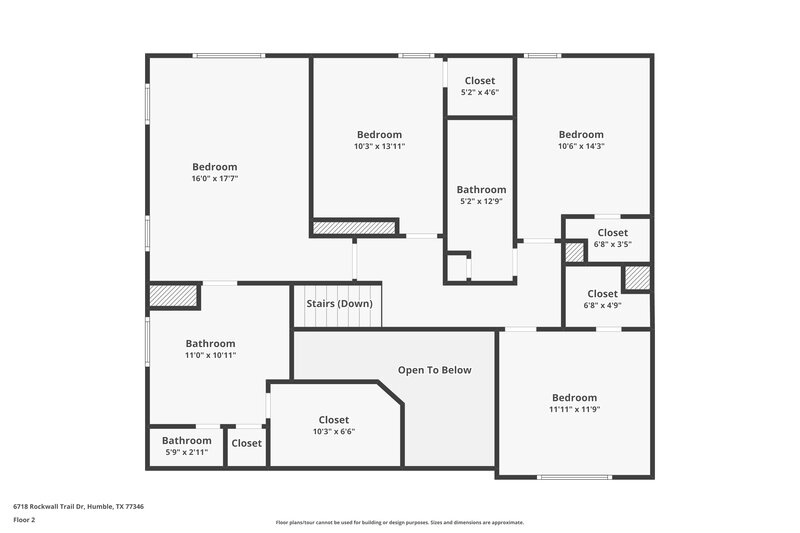 2,275/Mo, 6718 Rockwall Trail Drive Humble, TX 77346 Floor Plan View 2