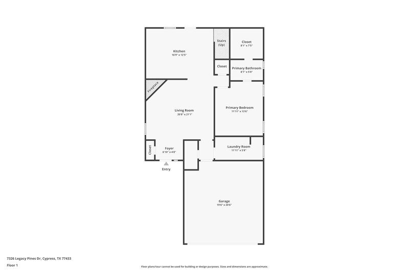 1,830/Mo, 7326 Legacy Pines Drive Cypress, TX 77433 Floor Plan View