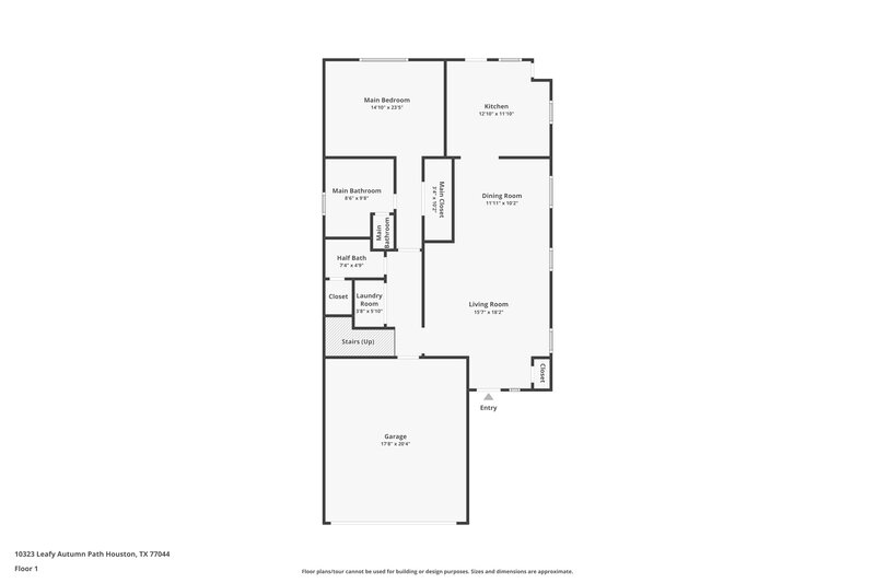 2,035/Mo, 10323 Leafy Autumn Path Houston, TX 77044 Floor Plan View 2