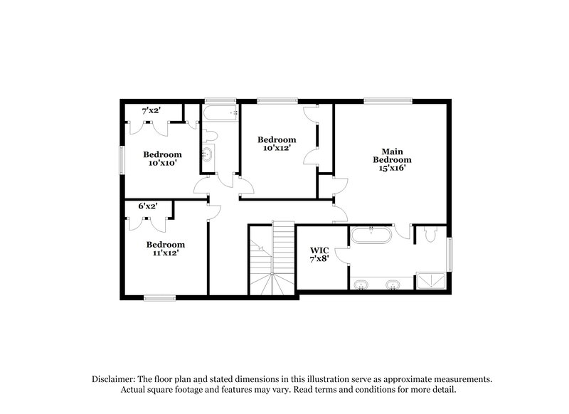 1,985/Mo, 5606 Roserock Lane Spring, TX 77379 Floor Plan View 2