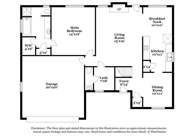 3,160/Mo, 11918 Cottonwood Lane Cypress, TX 77429 Floor Plan View