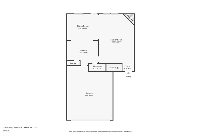 1,885/Mo, 11811 Sunny Stream Drive Tomball, TX 77375 Floor Plan View