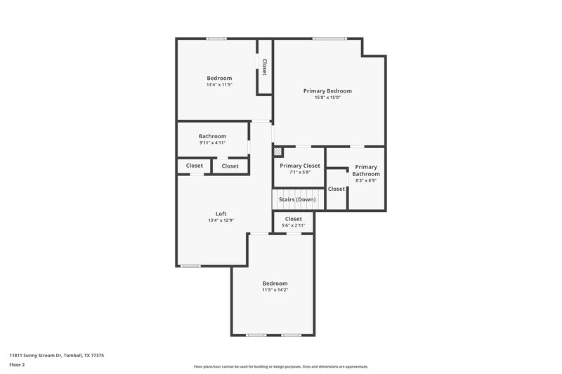1,885/Mo, 11811 Sunny Stream Drive Tomball, TX 77375 Floor Plan View 2