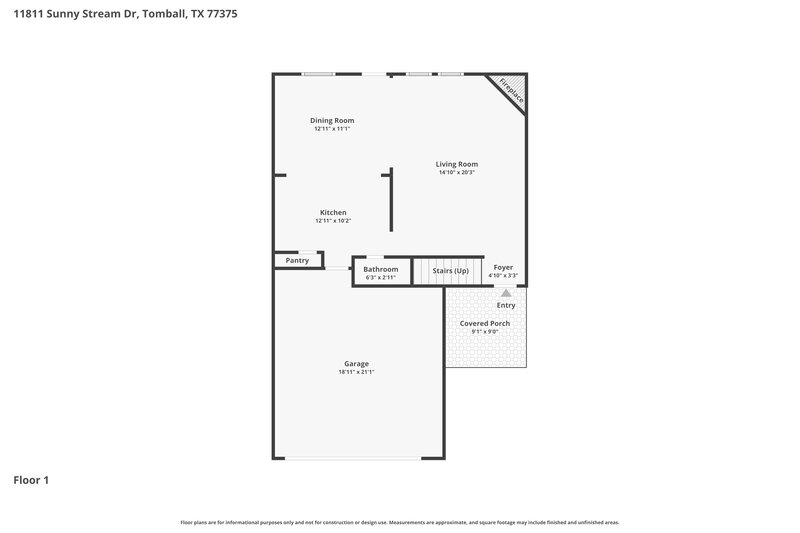 1,745/Mo, 11811 Sunny Stream Drive Tomball, TX 77375 Floor Plan View 2
