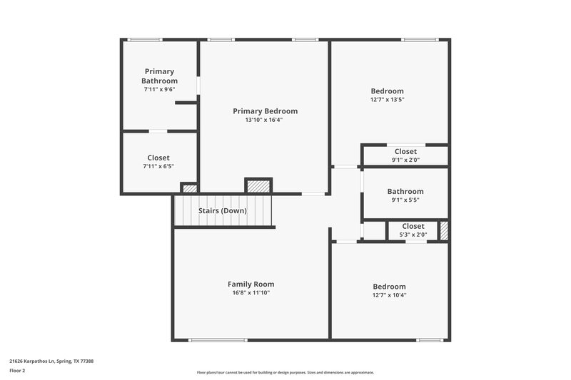 1,745/Mo, 21626 Karpathos Lane Spring, TX 77388 Floor Plan View
