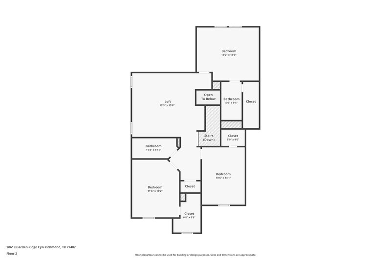 3,025/Mo, 20619 Garden Ridge Cyn Richmond, TX 77407 Floor Plan View 2