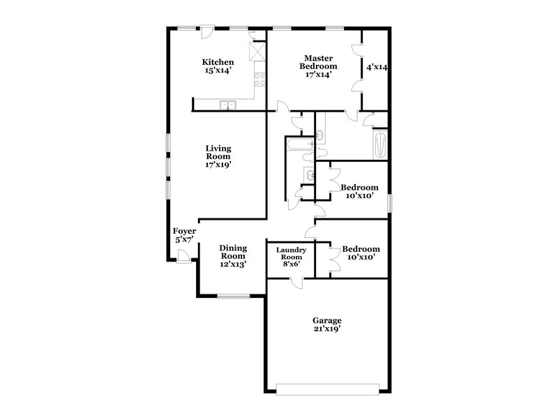 1,965/Mo, 18211 Hammondsport Lane Cypress, TX 77429 Floor Plan View