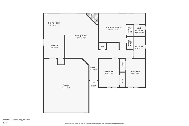 1,600/Mo, 1038 Three Forks Drive Katy, TX 77450 Floor Plan View