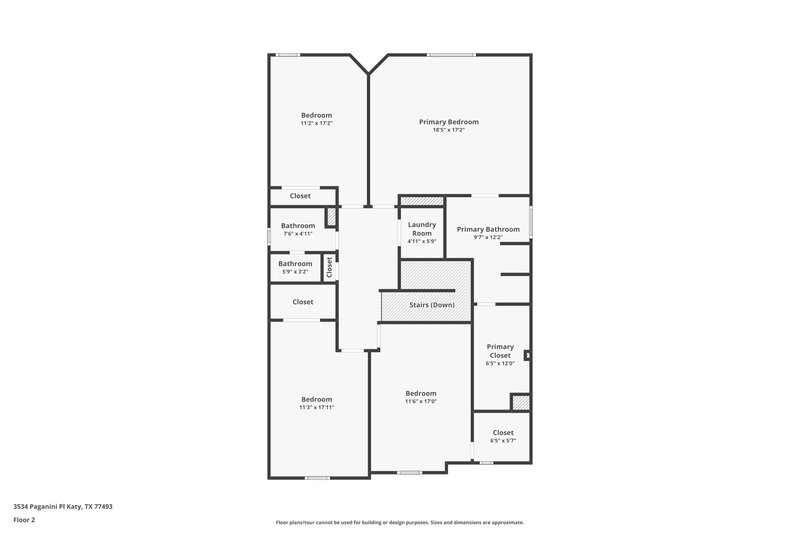 2,420/Mo, 3534 Paganini Place Katy, TX 77493 Floor Plan View 2
