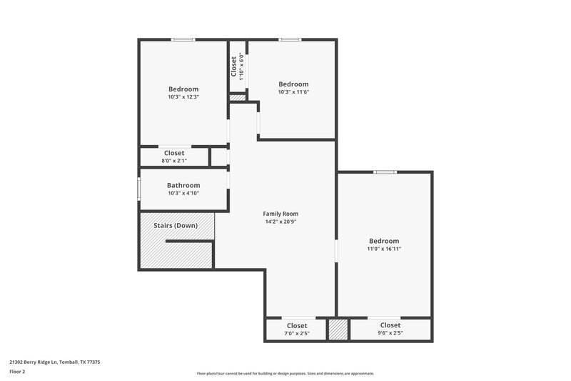 1,960/Mo, 21302 Berry Ridge Lane Tomball, TX 77375 Floor Plan View 2