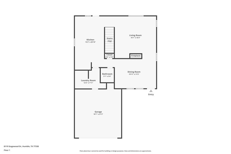 1,700/Mo, 8119 Stagewood Drive Humble, TX 77338 Floor Plan View