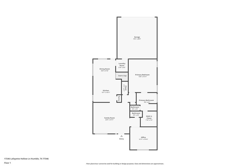 2,150/Mo, 17246 Lafayette Hollow Lane Humble, TX 77346 Floor Plan View