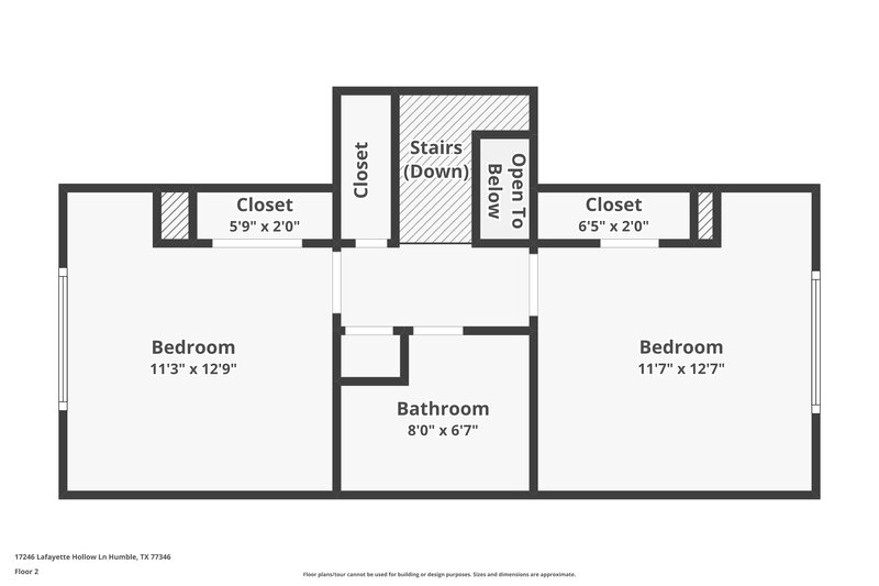 2,150/Mo, 17246 Lafayette Hollow Lane Humble, TX 77346 Floor Plan View 2
