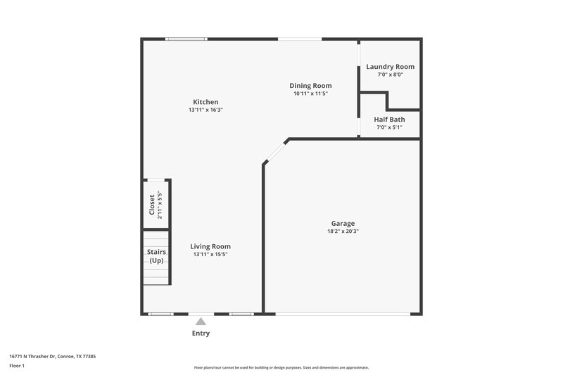 1,720/Mo, 16771 N Thrasher Drive Conroe, TX 77385 Floor Plan View 2