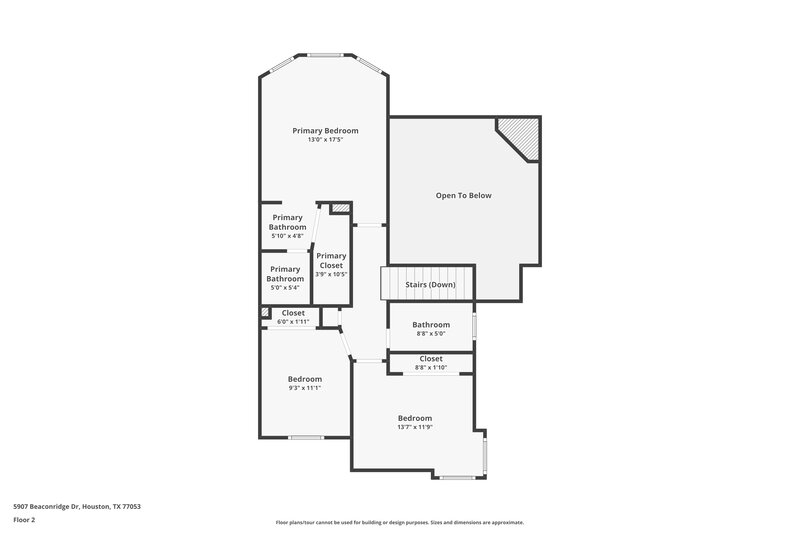 1,760/Mo, 5907 Beaconridge Drive Houston, TX 77053 Floor Plan View 2