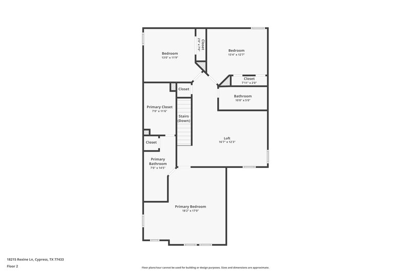 1,785/Mo, 18215 Rexine Lane Cypress, TX 77433 Floor Plan View 2