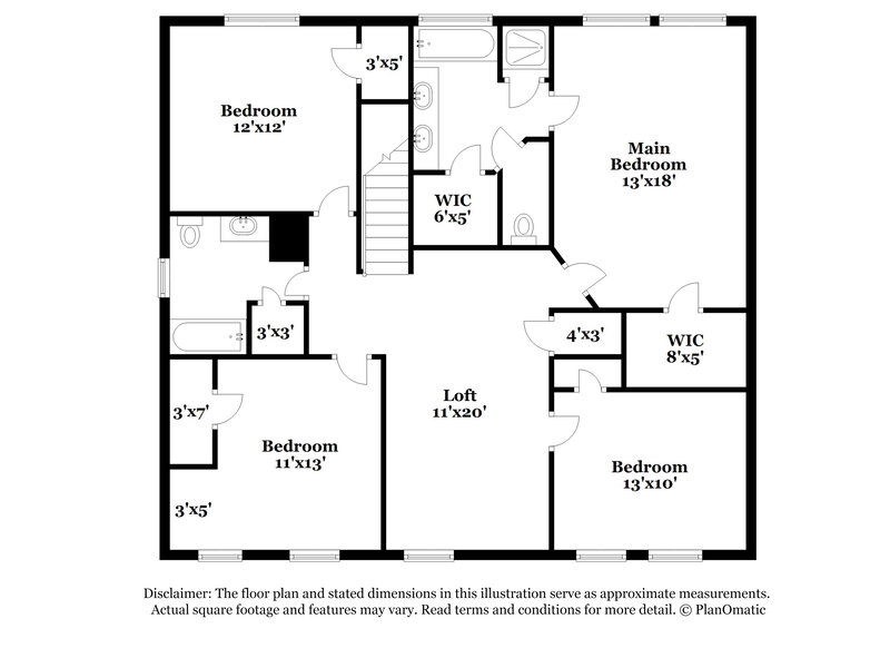 2,530/Mo, 4611 Dove Springs Drive Houston, TX 77066 Floorplan View 2