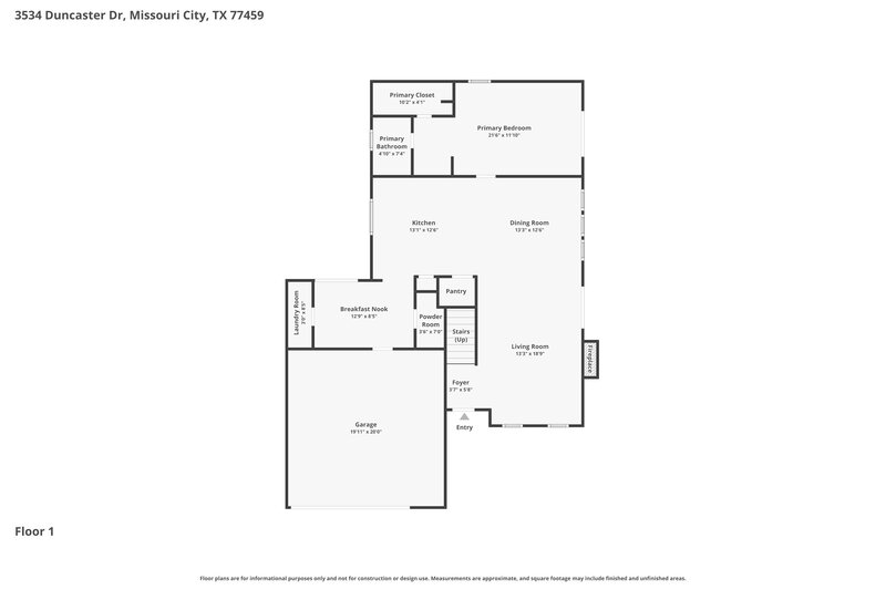 2,275/Mo, 3534 Duncaster Drive Missouri City, TX 77459 Floor Plan View