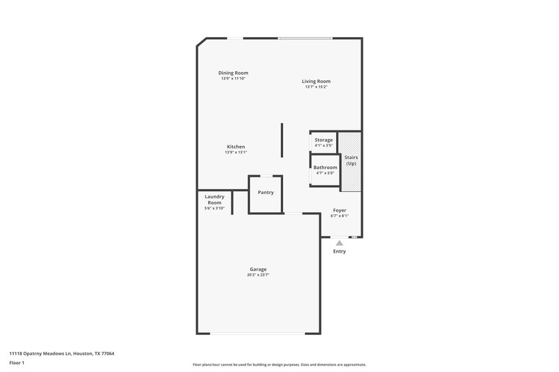 1,755/Mo, 11118 Opatrny Meadows Lane Houston, TX 77064 Floor Plan View