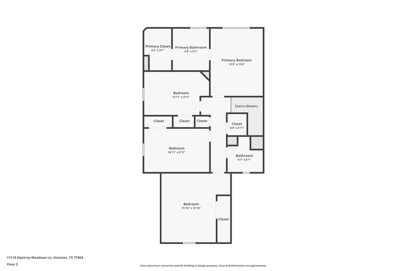 1,755/Mo, 11118 Opatrny Meadows Lane Houston, TX 77064 Floor Plan View 2