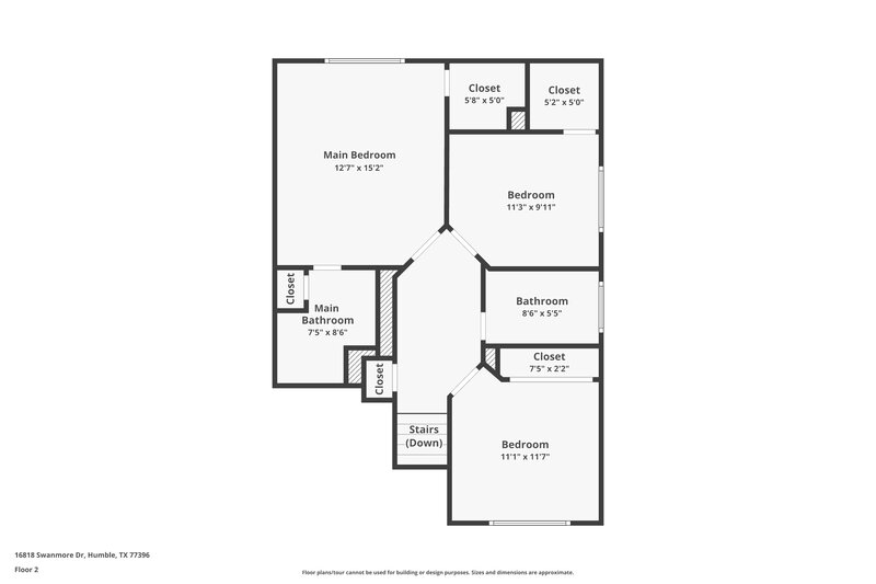 1,850/Mo, 16818 Swanmore Drive Humble, TX 77396 Floor Plan View
