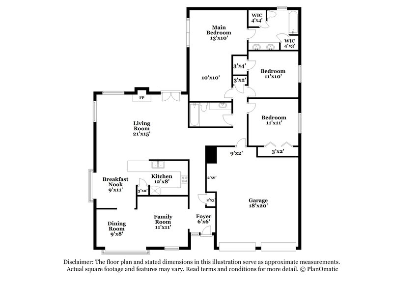 2,025/Mo, 7323 Echo Pines Dr Humble, TX 77346 Floor Plan View