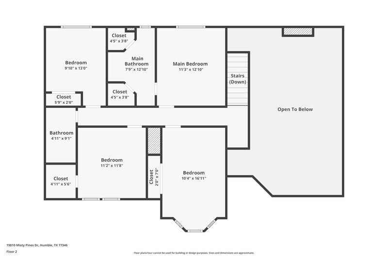 2,365/Mo, 19810 Misty Pines Dr Humble, TX 77346 Floor Plan View 2