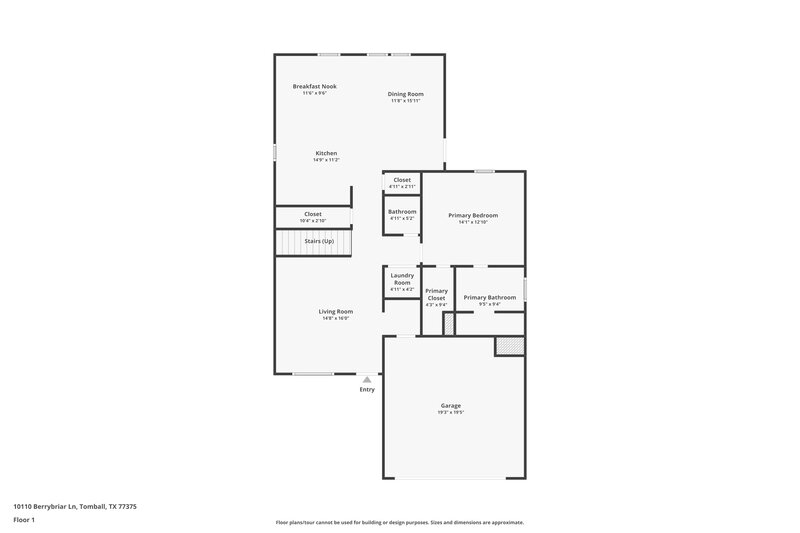 1,970/Mo, 10110 Berrybriar Ln Tomball, TX 77375 Floorplan View