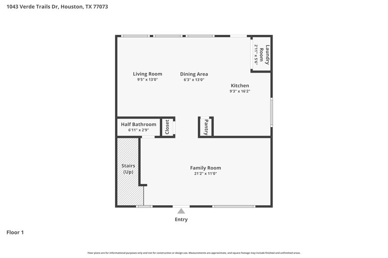 1,645/Mo, 1043 Verde Trails Dr Houston, TX 77073 Floor Plan View 2