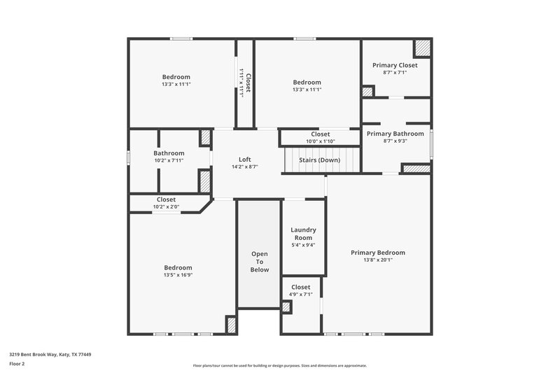 0/Mo, 3219 Bent Brook Way Katy, TX 77449 Floor Plan View 2