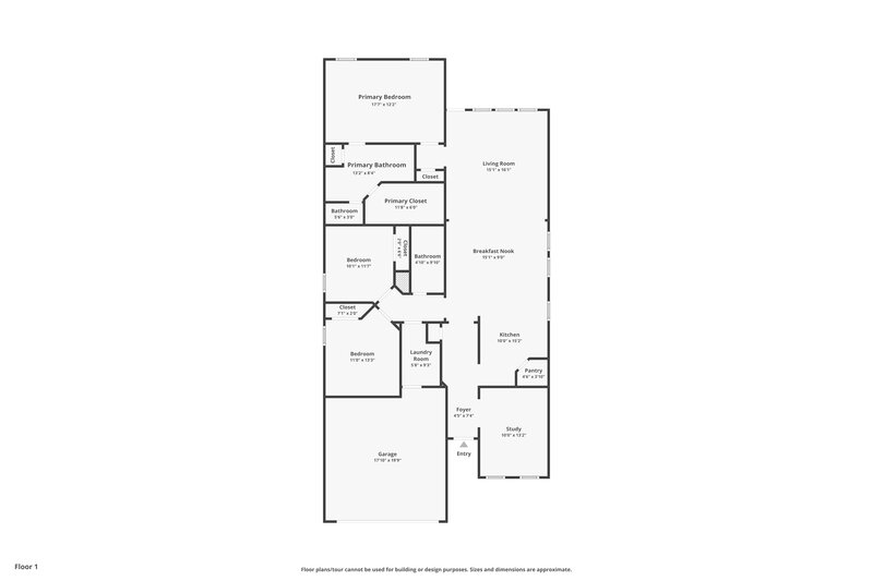 1,930/Mo, 9920 Hyacinth Way Conroe, TX 77385 Floor Plan View