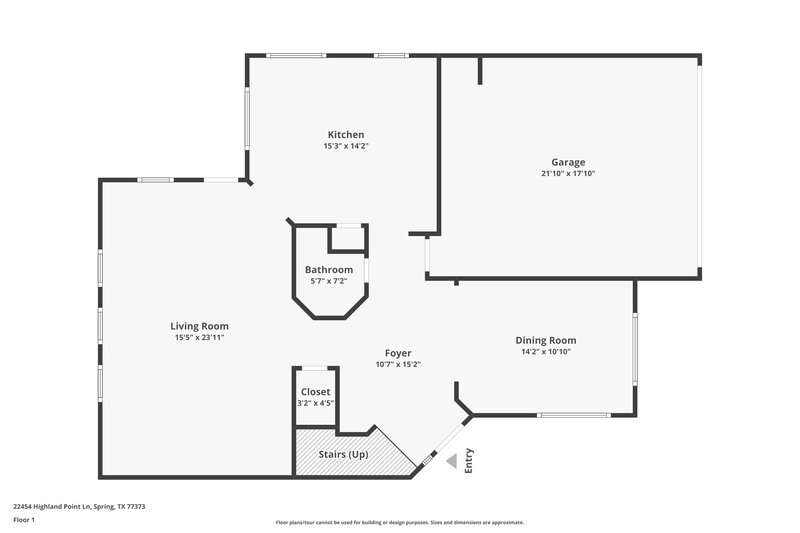 2,120/Mo, 22454 Highland Point Ln Spring, TX 77373 Floor Plan View