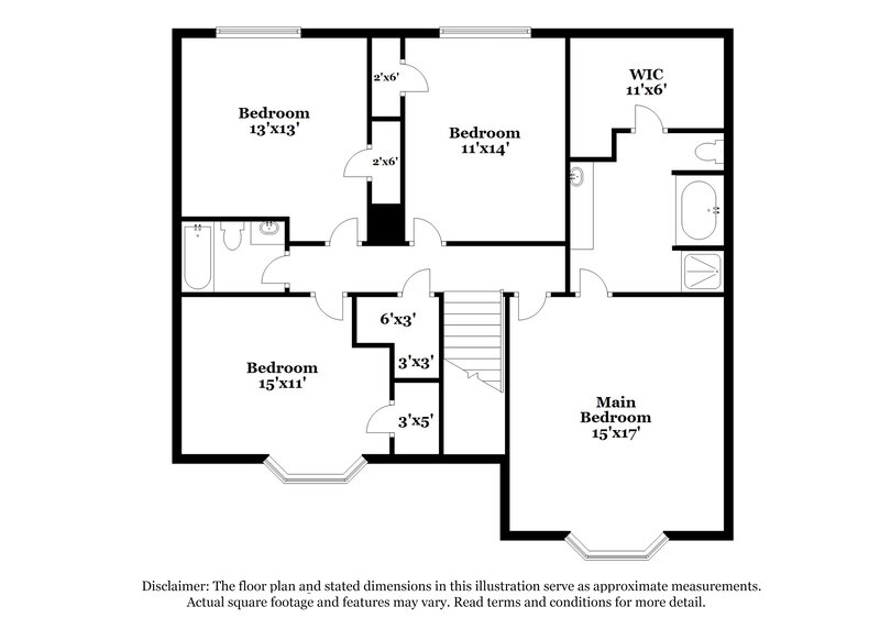 2,055/Mo, 2842 Fox Ravine Dr Spring, TX 77386 Floor Plan View 2