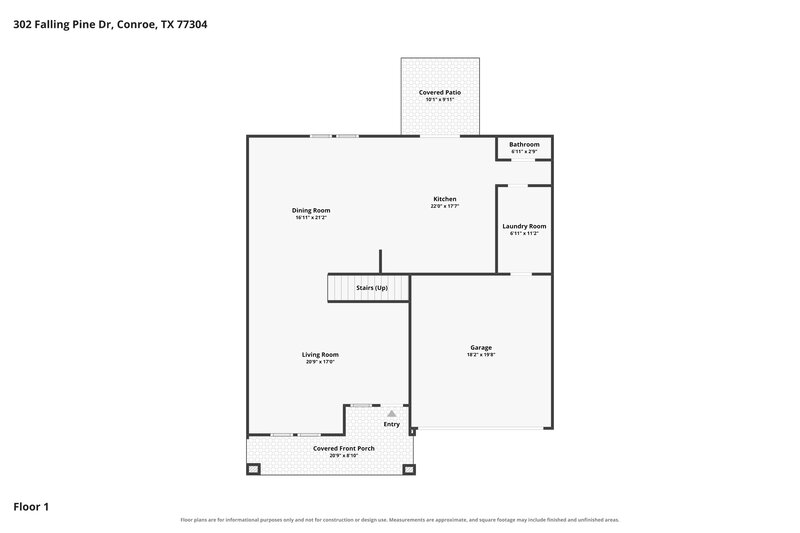 2,140/Mo, 302 Falling Pine Dr Conroe, TX 77304 Floor Plan View