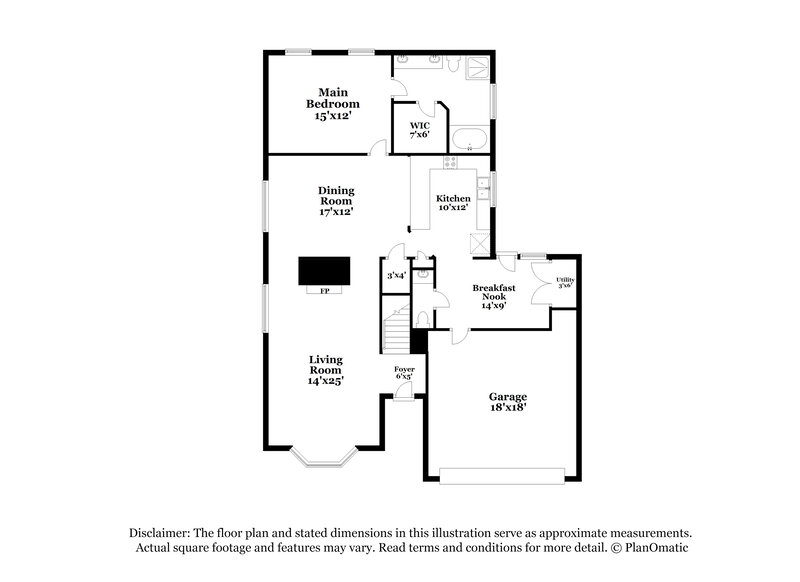 1,750/Mo, 4423 Appalachian Trl Kingwood, TX 77345 Floorplan View