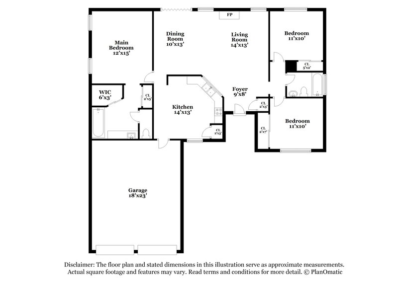 1,930/Mo, 3223 Ciderwood Dr Spring, TX 77373 Floor Plan View