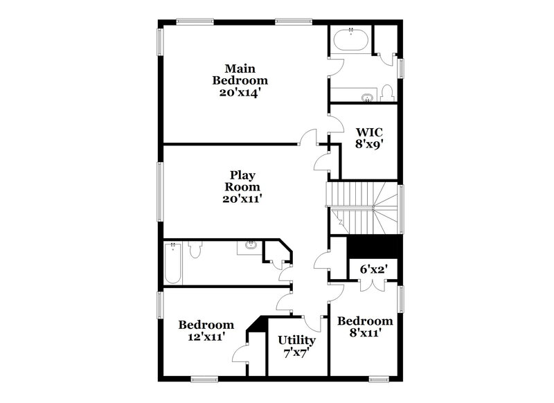 2,255/Mo, 22835 Twisting Pine Dr Spring, TX 77373 Floor Plan View 2