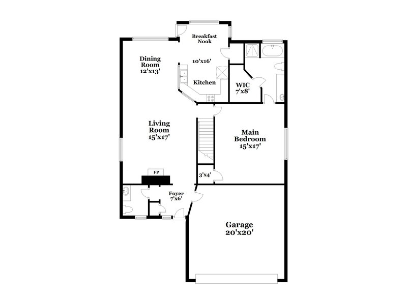 2,340/Mo, 16315 Rockcreek Ln Houston, TX 77049 Floor Plan View
