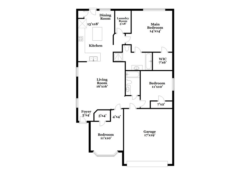 1,950/Mo, 3426 Owl Crossing Ln Humble, TX 77338 Floor Plan View