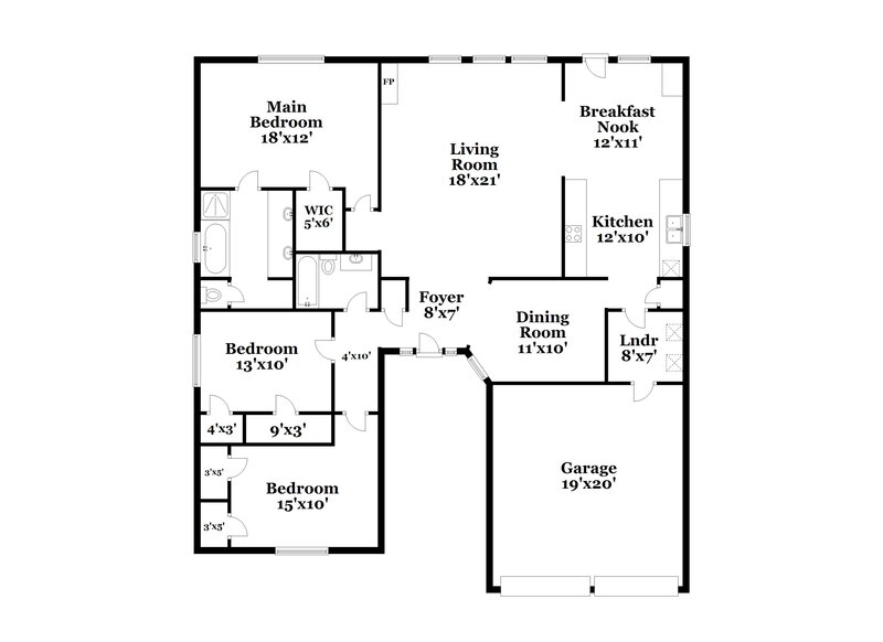 2,580/Mo, 5113 Orange Blossom Ct League City, TX 77573 Floor Plan View