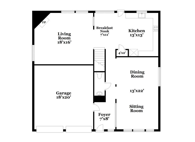 2,415/Mo, 31518 Kingston Village Dr Spring, TX 77386 Floor Plan View