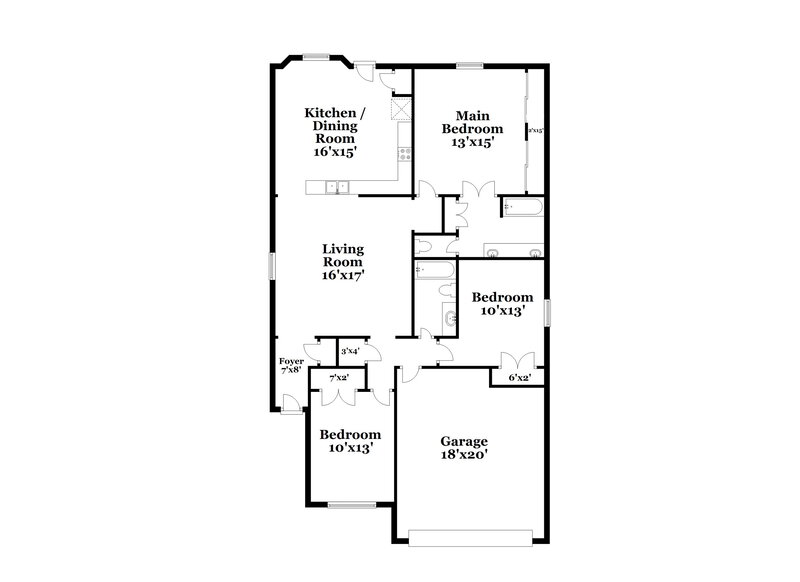 1,810/Mo, 24122 Alivia Ct Spring, TX 77373 Floor Plan View
