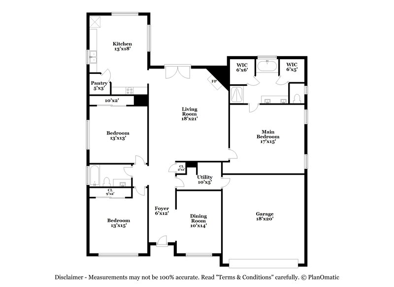2,075/Mo, 23214 Lone Wolf Trl Spring, TX 77373 Floor Plan View