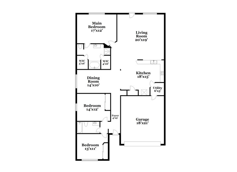 2,030/Mo, 22810 E Fairfax Village Cir Spring, TX 77373 Floor Plan View