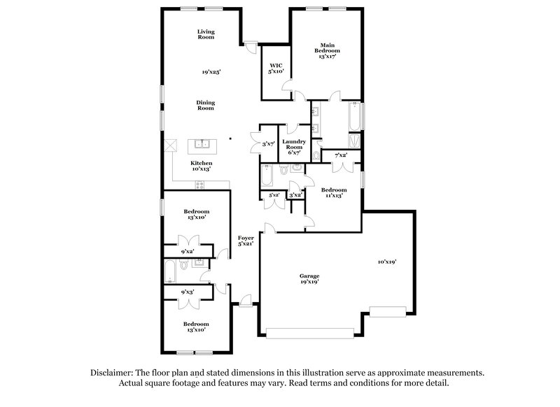2,280/Mo, 31306 Mallet Cv Fulshear, TX 77441 Floor Plan View