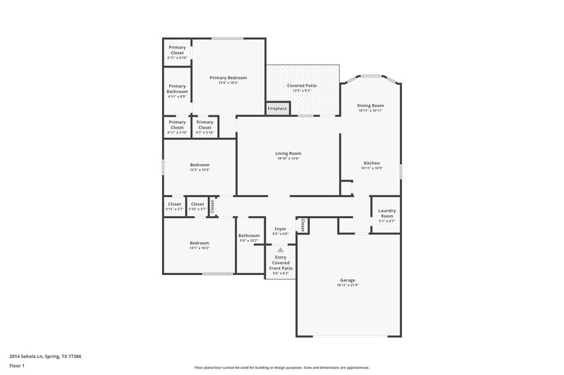 1,795/Mo, 2014 Sekola Ln Spring, TX 77386 Floor Plan View