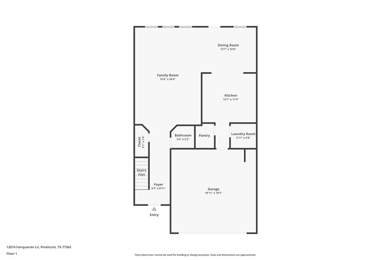 1,995/Mo, 12074 Fairquarter Ln Pinehurst, TX 77362 Floor Plan View
