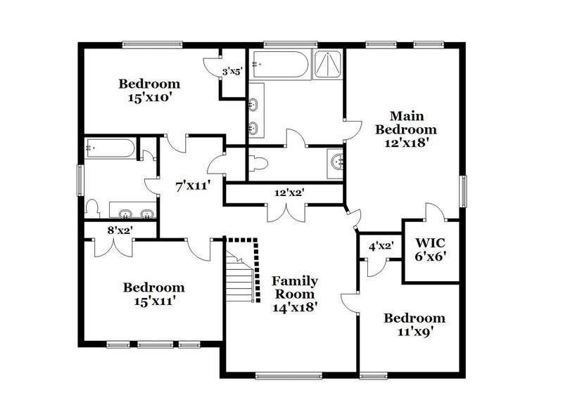 2,505/Mo, 3134 Rainpark Ln Katy, TX 77449 Floor Plan View 2