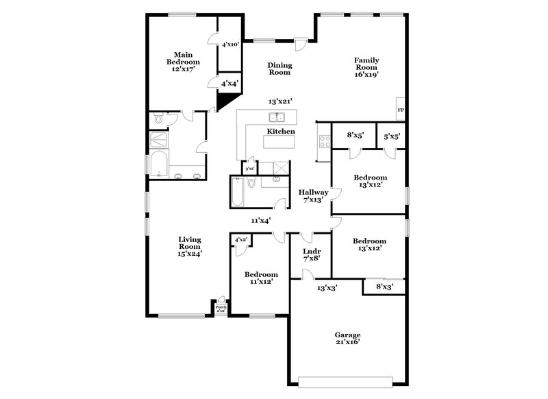 2,115/Mo, 903 Blair Field Ln Fresno, TX 77545 Floor Plan View